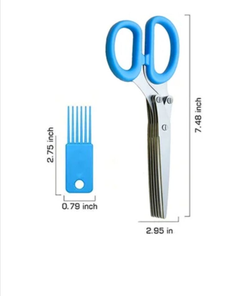 Comprar Tijera Pica Verduras 5 Cuchillas en Electroshopy - Ángulo 2